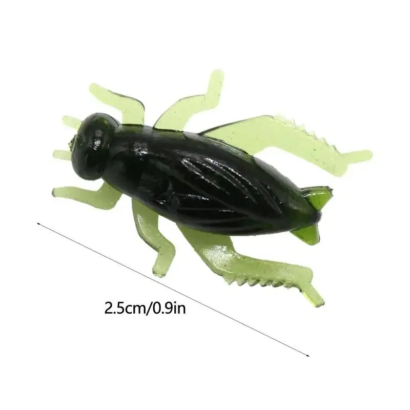 Mini Artificial Soft Cricket Fishing Lure Insect Simulation Bait Ocean Swing Device Silicone Fishing Swing Device Accessories