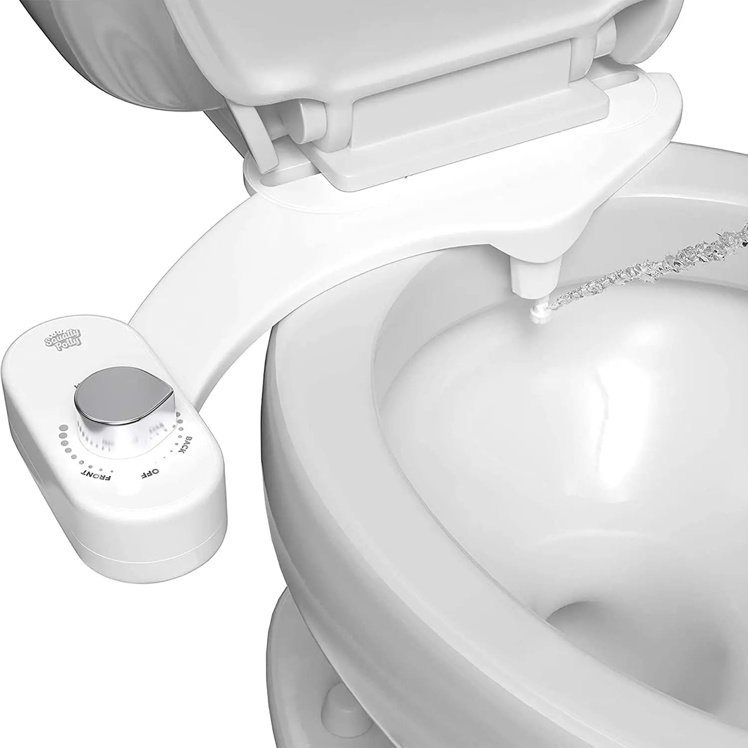 

Dual Stream Fresh Water Bidet Toilet Seat Attachment, Non-Electric for Easy Installation