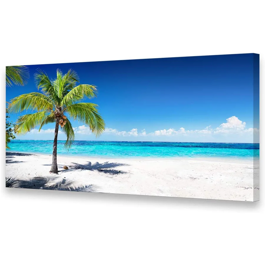 

5D алмазная живопись Лето океанские волны Кокосовая пальма на песке Пляж Морской пейзаж мозаика Картина Морская природа фотографии полный дрель декор