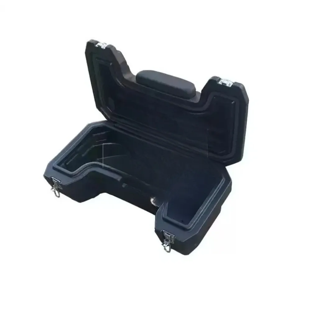 Off-Road Motorcycle Bull ATV Trunk - Lockable Storage Box with Comfortable Backrest Accessory