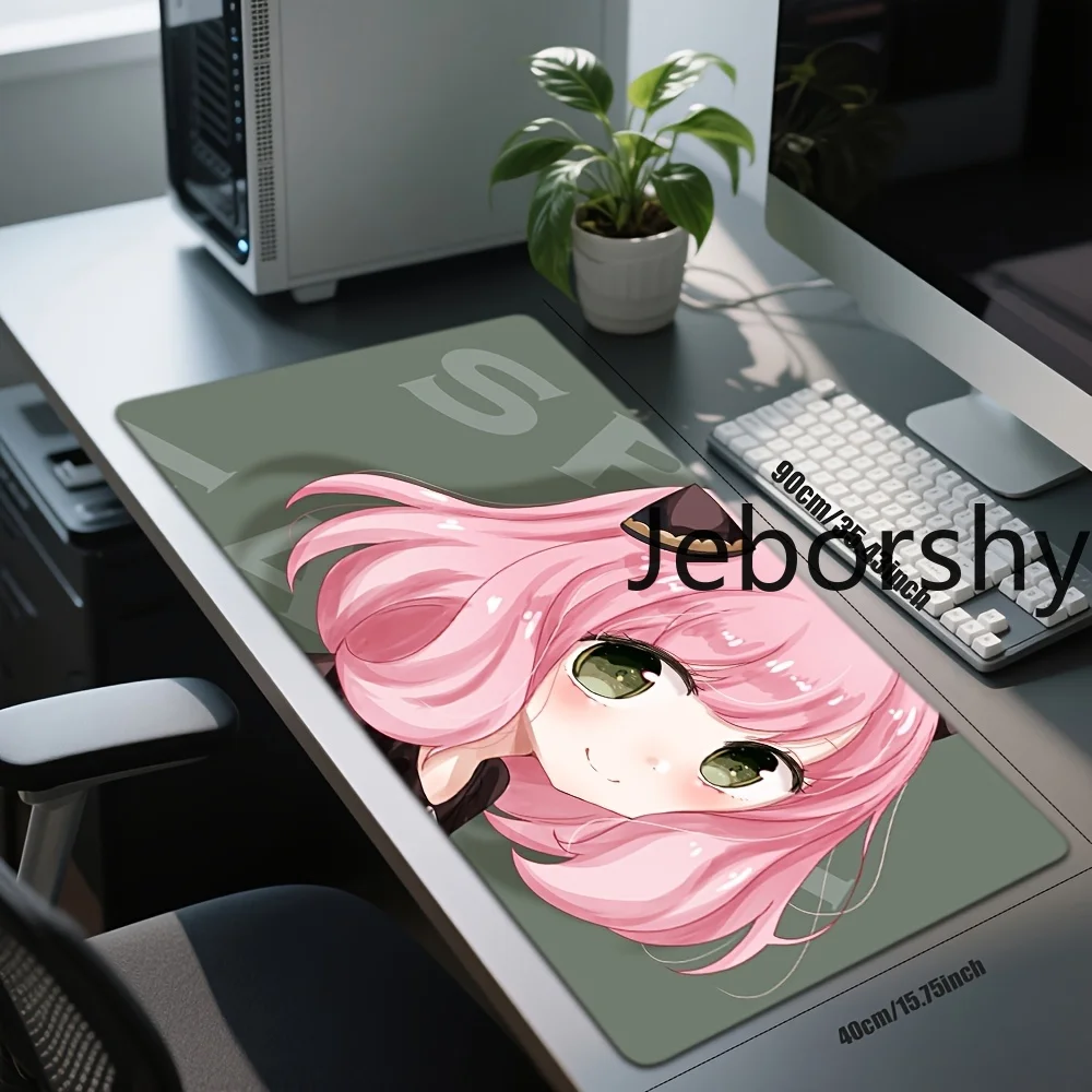 Cute Pink Hair Girl with Hat Extended Mouse Pad Desk Mat Perfect Birthday Gift