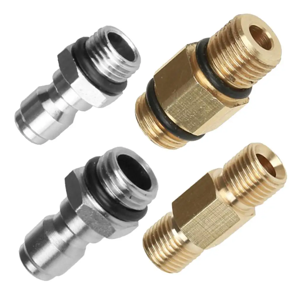 Snow Foam Sprayer Quick Release Coupling Copper Lance Nozzle for Car Wash Hose Attachment