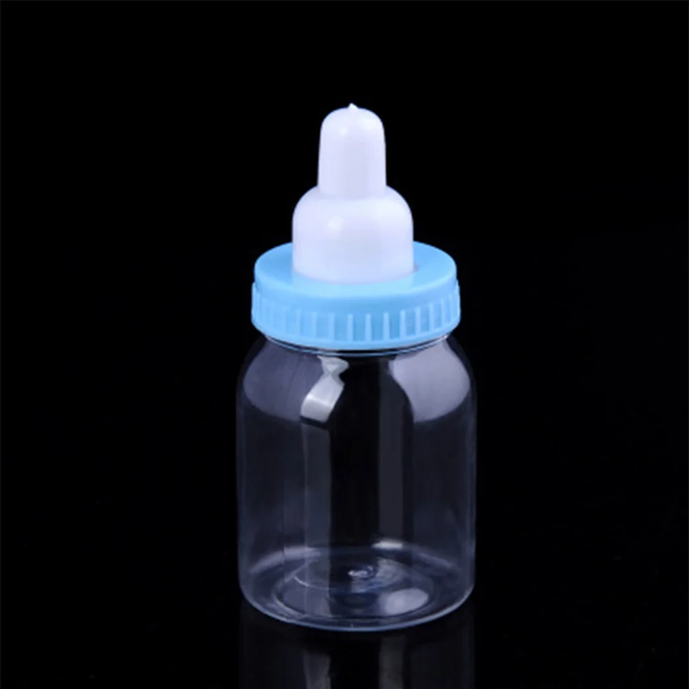 

European Style Creative Transparent Small Nursing Bottle Feeding Bottle Pacifier for Baby Infant (Blue)
