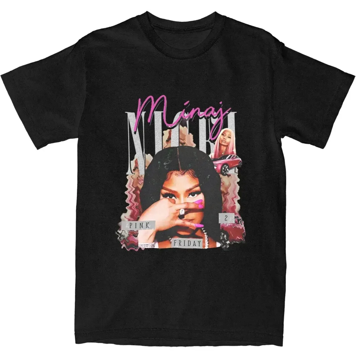 New Arrival fashion Fashion Nicki Minaj Pink Friday 2 Tour 2024 T-Shirts Men Cotton Gag City Tour Tees anime Shirt Clothes