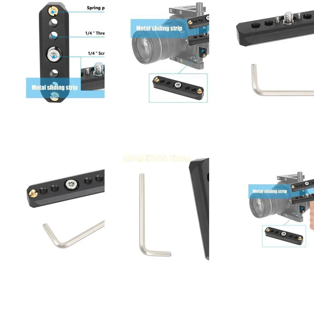 F62C High Strength Camera Safety with 1/4in Screw For DSLR Camera Cage Mount Accessories Photography Studio Equipment