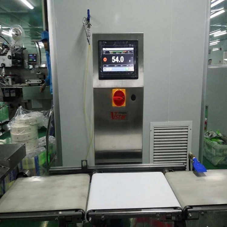 Automatic Conveyor Belt Food Bags Weight Sorting Check Weigher