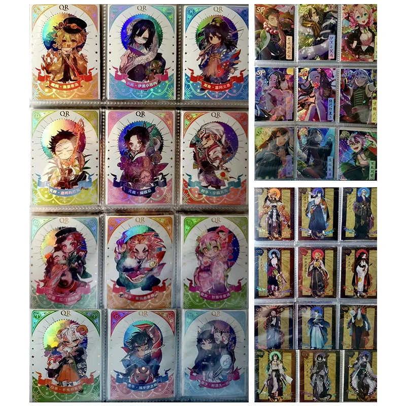 

Anime Demon Slayer Rare SP QR SZR Refraction Foil Himejima Gyomei Iguro Obanai Toys for boys Collectible Cards Birthday Present