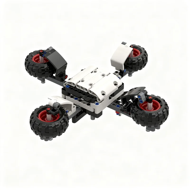 215PCS MOC Technology Drone Model DIY Creative Assembly Bricks Display Birthday Gift Collectible Decoration Collection Building