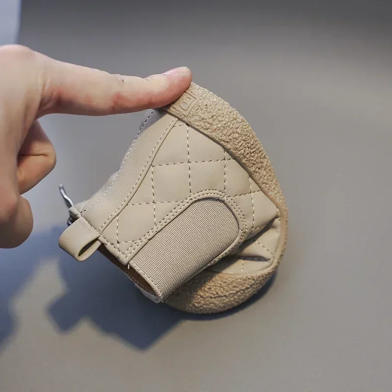 Sepatu Bot Musim Dingin untuk Bayi Laki-laki Sepatu Bot Salju Anak Perempuan Luar Ruangan Sepatu Katun Anak-anak Mewah Sepatu Kasual Anak Anti-selip Sepatu Balita Bayi