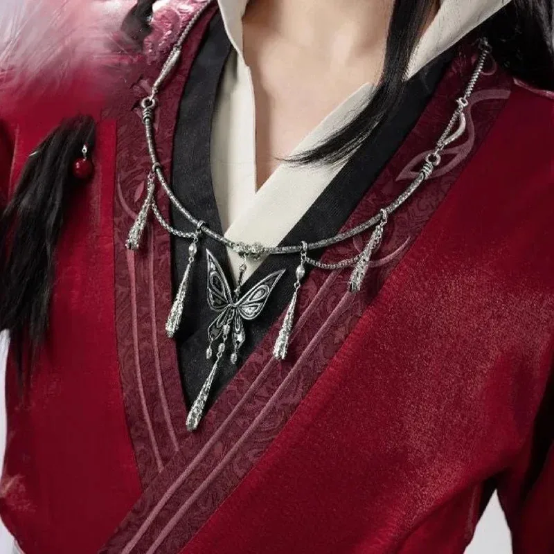 CyIn Stock disfraz de Cosplay Hua Cheng bendición oficial del cielo Tian Guan Ci Fu Hanfu San Lang Huacheng trajes con máscara para ojos Pro