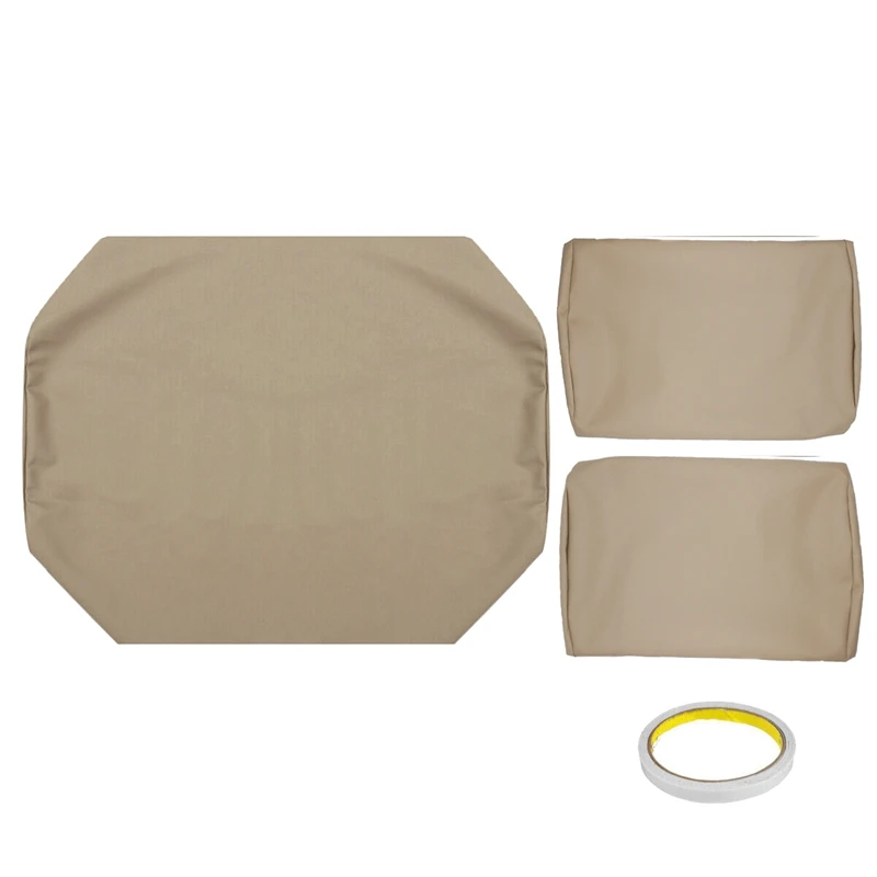 3PCS/Set Golf Club Car PRE-2000 DS 82-00 Golf Cart Front Heavy Duty Vinyl Seat Cover Set Accessories -Beige