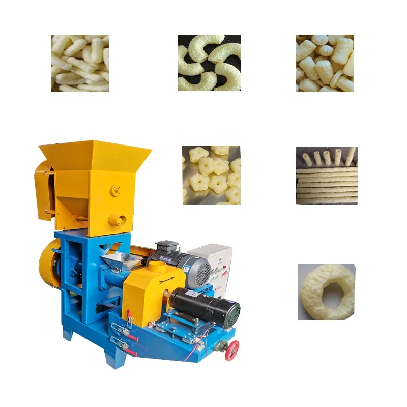 New Multifunctional Commercial Snack Machines Corn Rice Maize Grain Puff Making Extruder Machine High Efficiency Large Capacity