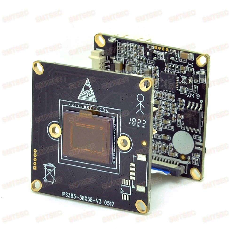 H.265 2.0mp Super Starlight IP Camera Module IMX385 Hi3516D CCTV Smart Security IPC PCB IP SMTSEC Board Camera SIP-E385D