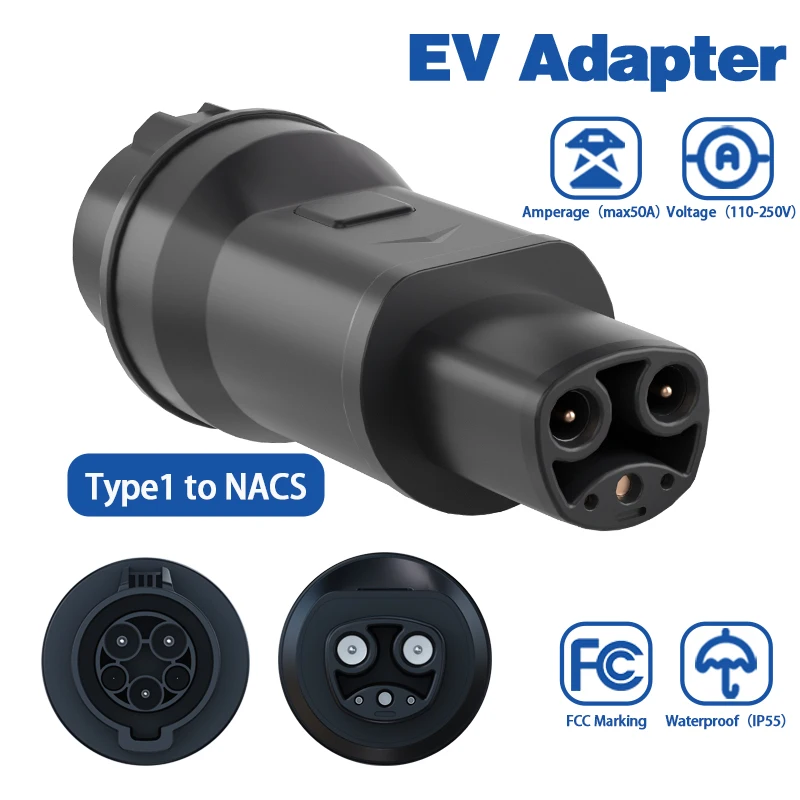 

Адаптер Type1 к Tesla J1772 к адаптеру NACS, подходящий для Tesla Model S/X/3/Y Адаптер зарядного устройства EV для Tesla