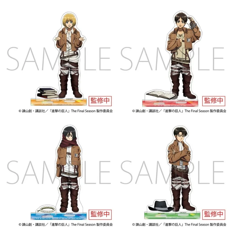 ataque-em-tita-placa-decoracao-de-mesa-levi-ackerman-suporte-armin-arlert-colecao-ornamento-eren-jaeger-boneca-acrilica-mikasa-ackerman