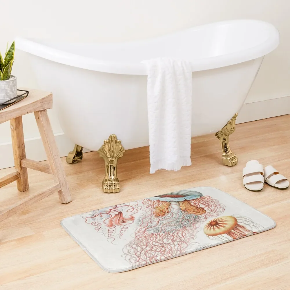 

Jelly Fish by Ernst Haeckel Bath Mat Bathroom Slip Bathroom Items Carpet Rug Mat