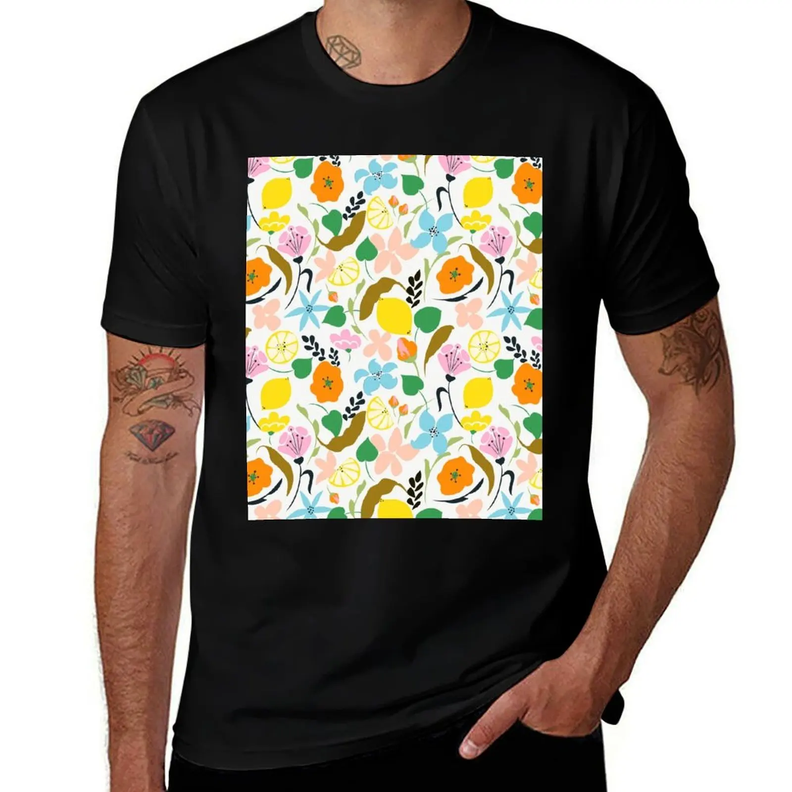 

Lemon Botanicals #pattern #botanical T-Shirt cheap stuff boys whites heavyweights mens workout shirts