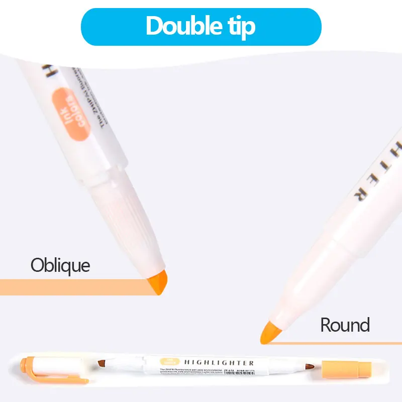 5/15/25 Pcs Double Head Highlighter Pens Graffiti Markers Highlighters Art Colored Sketch Markers Kawaii Korean Stationery image 6