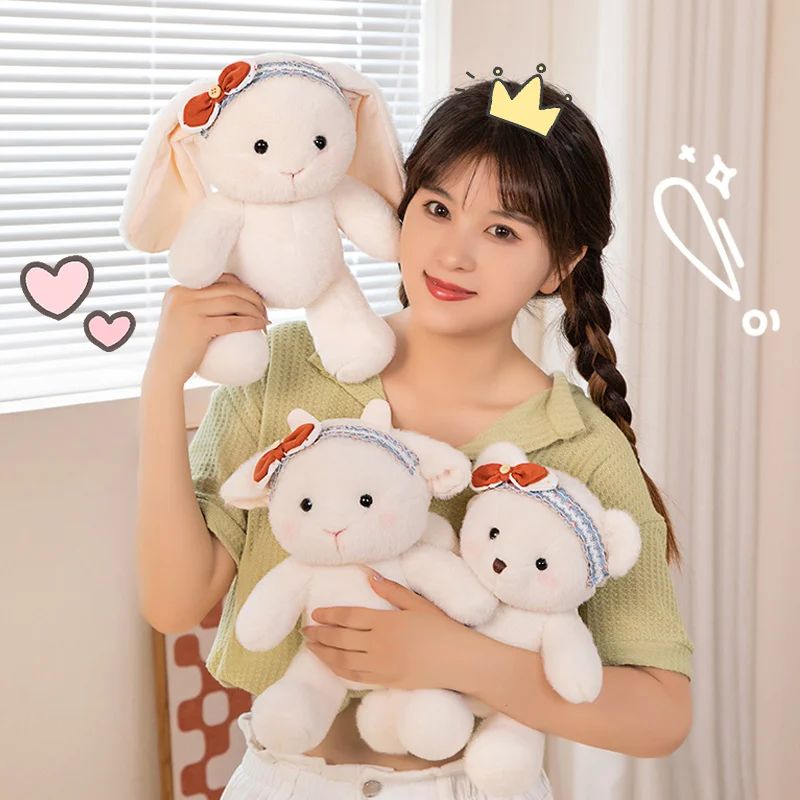 

Cute Handmade Bunny Plush Toy Kawaii Stuffed Animals Sheep Bear Plushies Doll Anime Soft Kids Babys Accompany Toys Home Decor