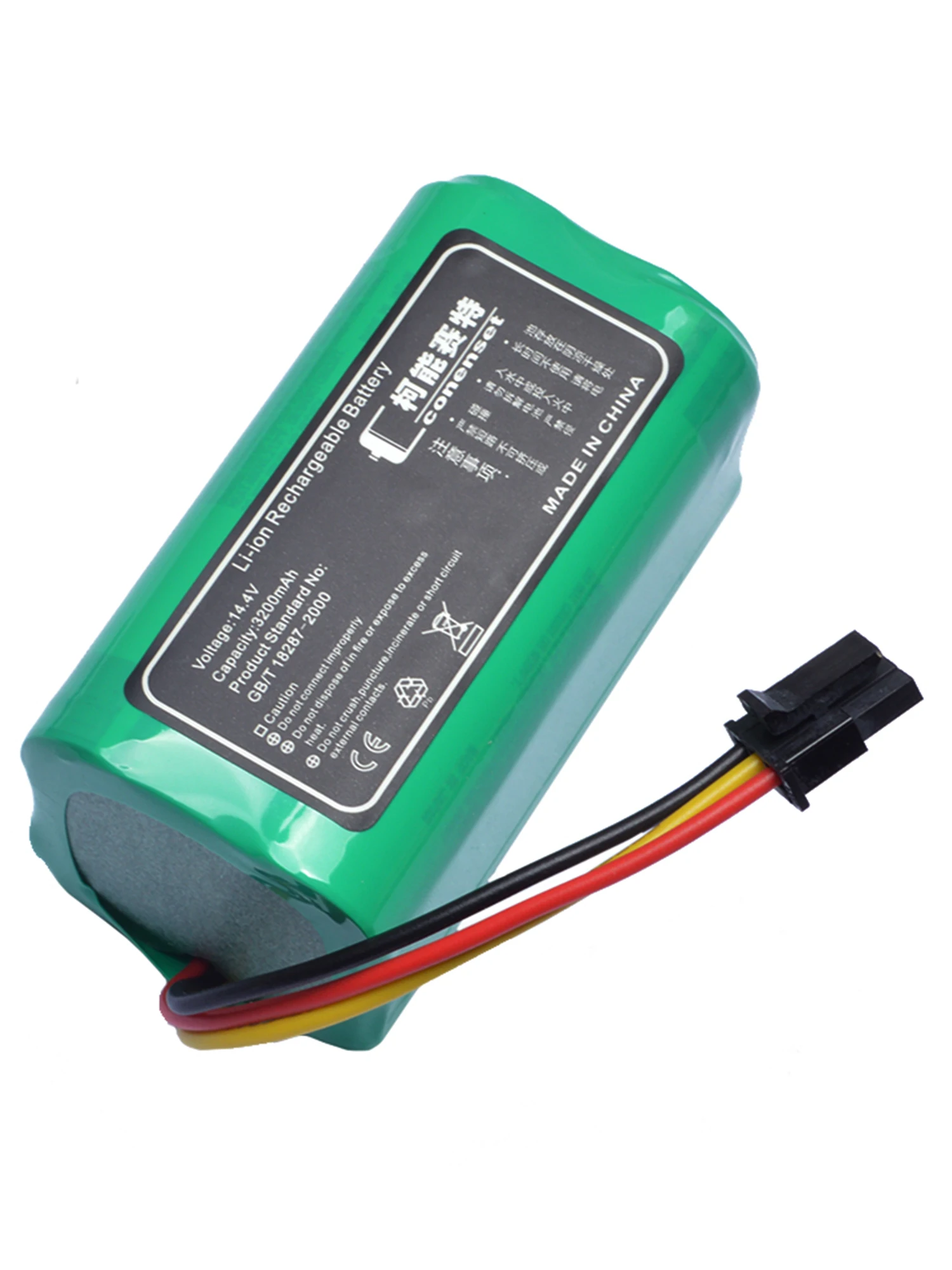 Batería de repuesto de 14,4 V y 3200mAh para piezas de accesorios de Robot aspirador 360 S5 S7 S7Pro T90