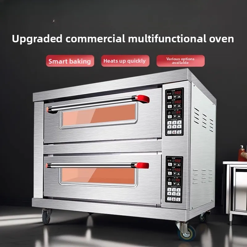 Electric oven commercial stall large capacity one layer two layers baking special large bread pizza cake gas oven