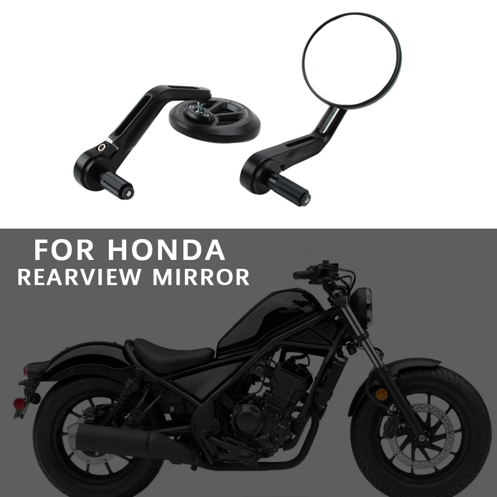 For HONDA CM 300 500 1000 125 CT/ST/DAX/Monkey  Motorcycle CNC Handlebar Handle Bar Rearview Side Mirrors Bar End Mirror Kit