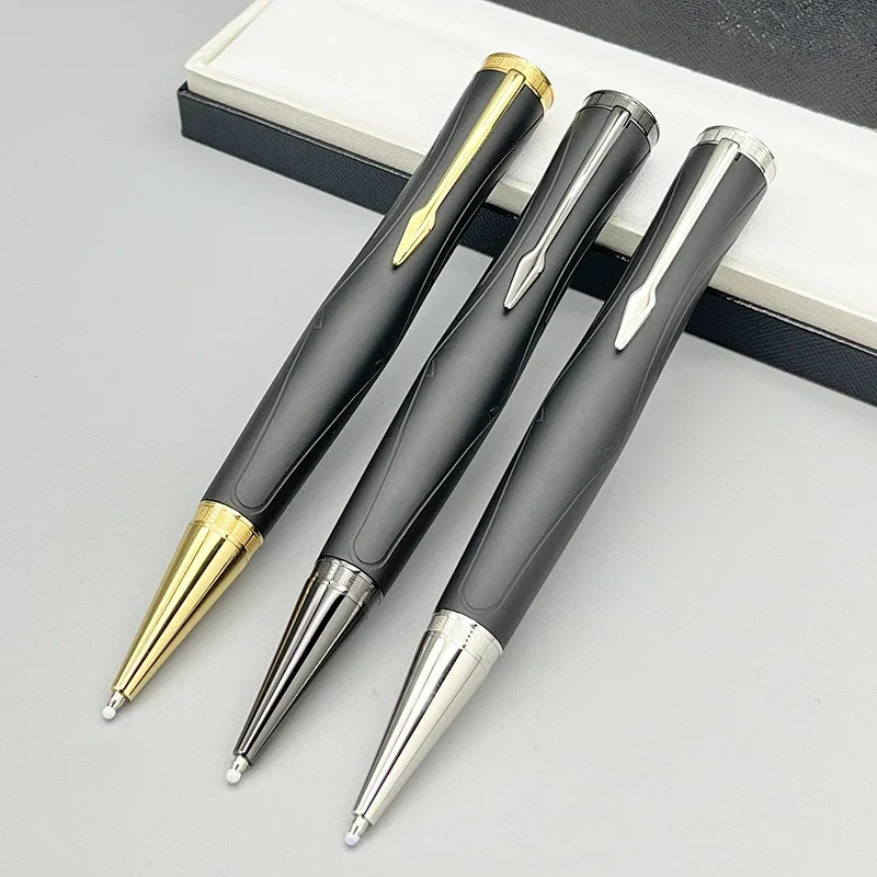 MB Luxury Ballpoint Pen Premier 1:1 Quality Homage to Homer Great Writer Lined Carving Style With Serial / Model Number