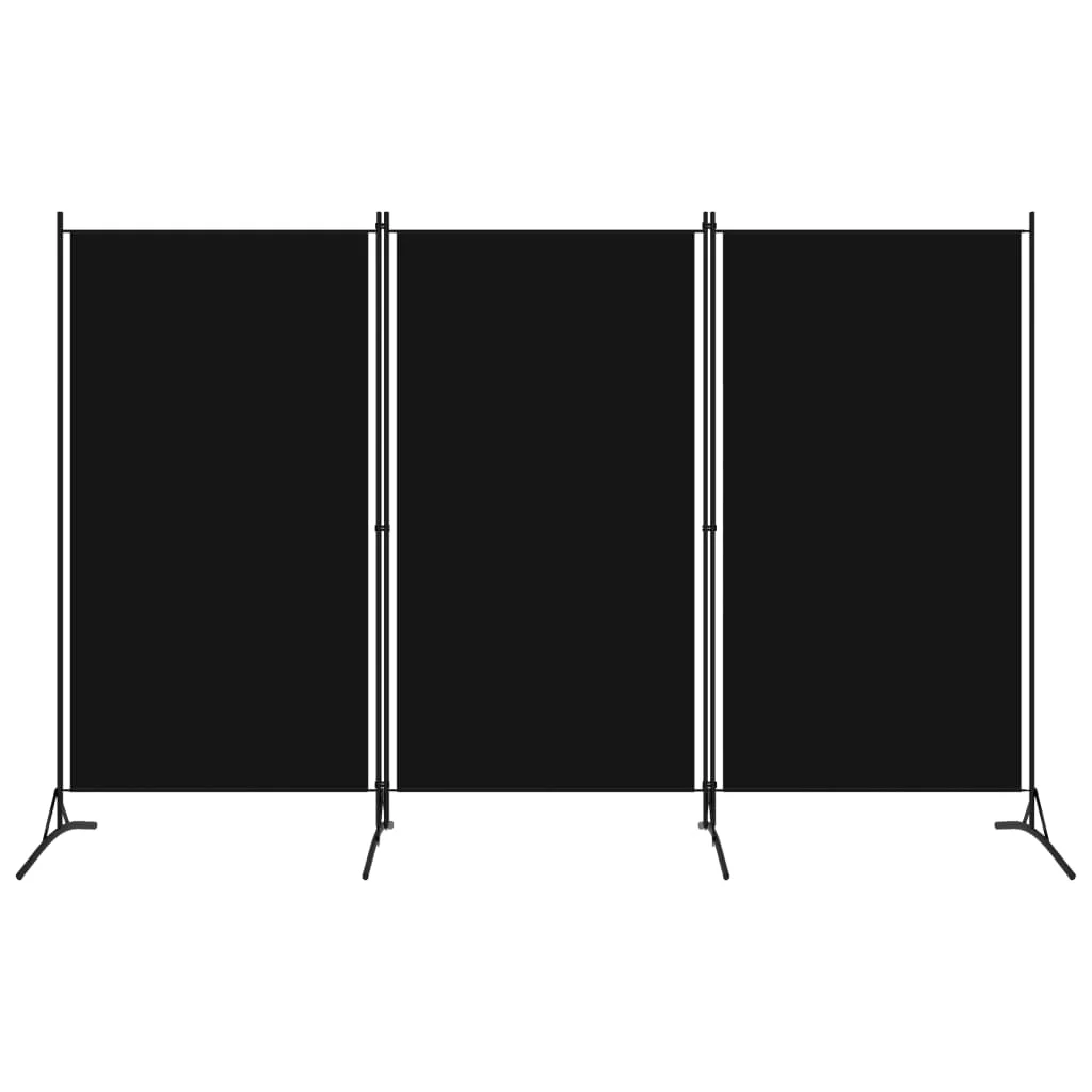 

3-Panel Room Divider Black 102.4"x70.9" Room Trellis Divider and Folding Privacy Screens Home Decorate