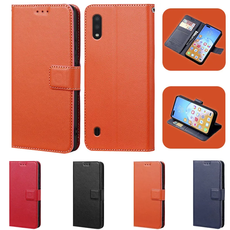 Чехол-подставка для телефона Samsung Galaxy A01 SM-A015F/DS 5,7 дюйма, кожаный чехол-книжка для Samsung A01, защитный чехол-подставка для карт