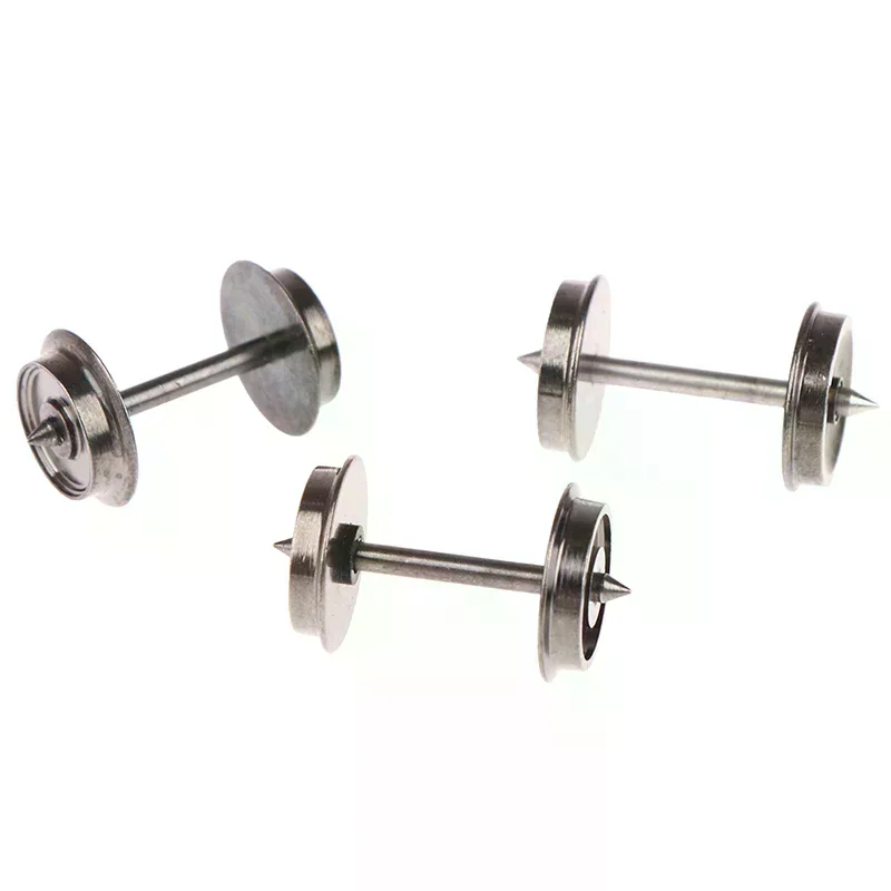 2pcs 1: 87 36'' Train HO Scale Metal Wheels for Model DC Wheel Set C8724 For Kids Safe Material