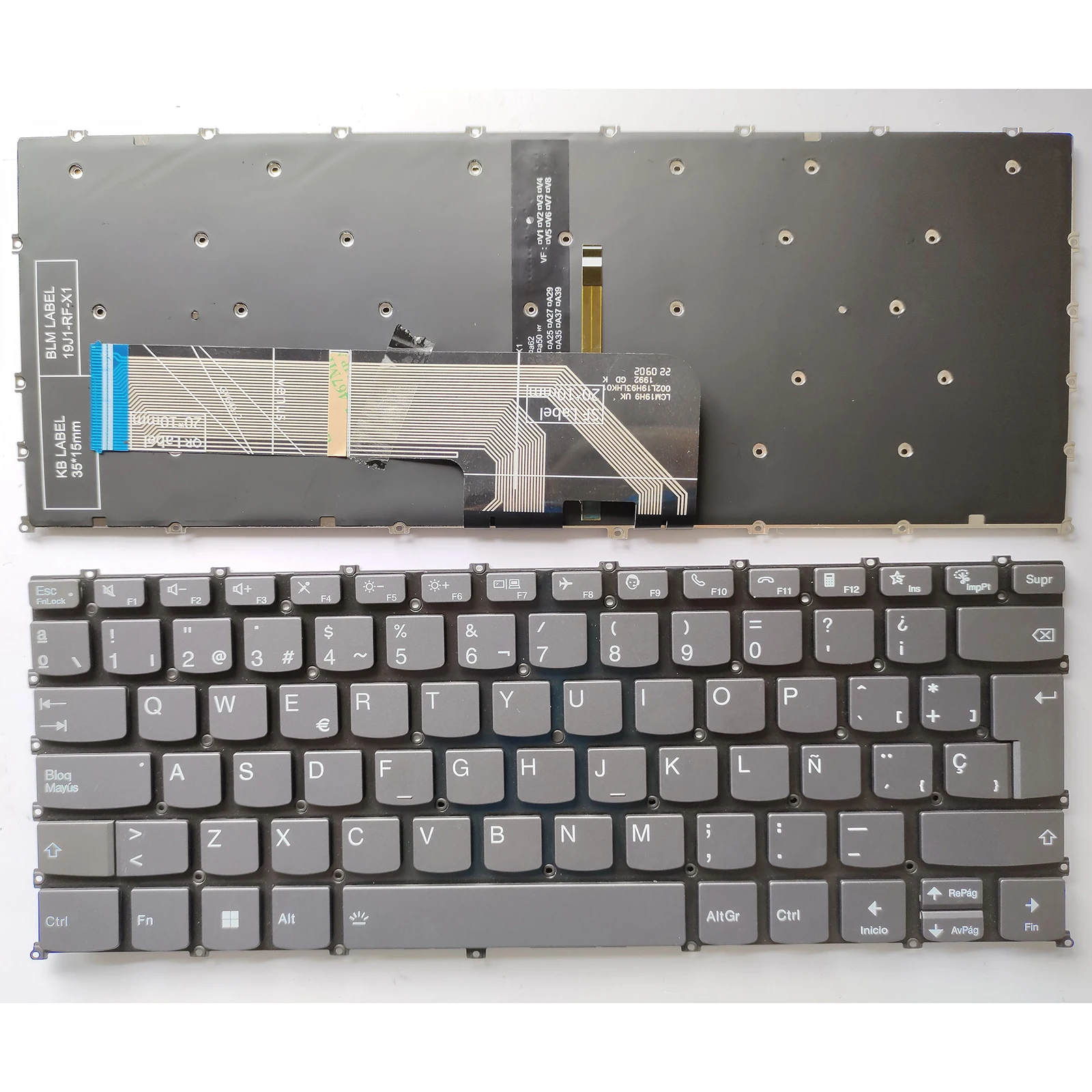 

US RU SP layout for Lenovo Xiaoxin Air 14 ARH7 Air 14 IAL7 Air 14 IAP7 2021 Zhaoyang K4E-ARE E4-ITL Laptop Keyboard