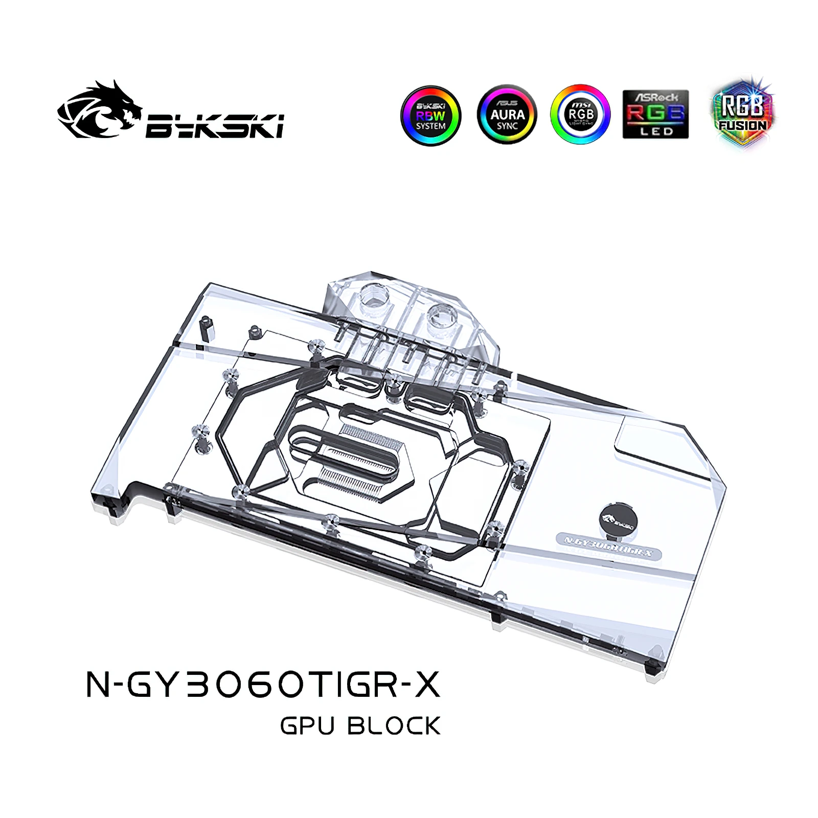 Bykski Full Cover RGB GPU Block for GALAX RTX 3060 GAMER N-GY3060TIGR-X