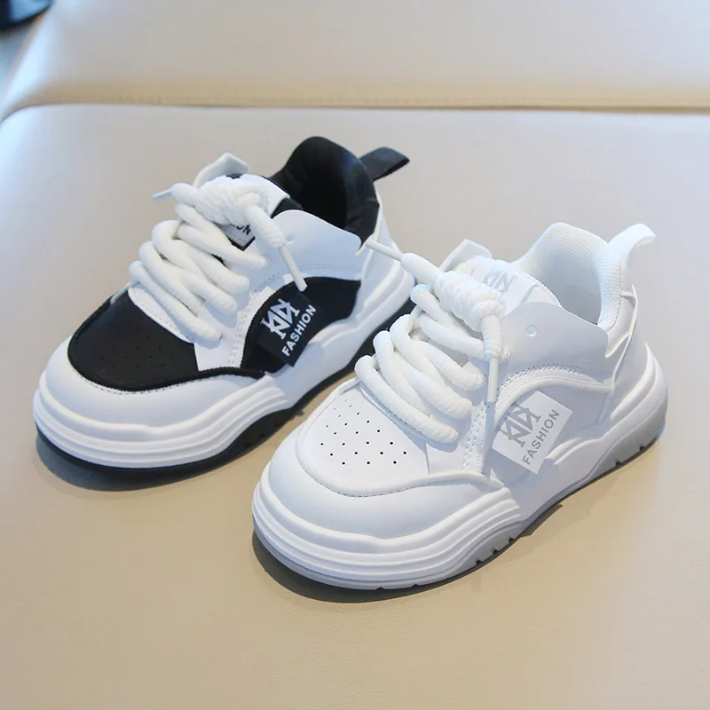 

Новинка 2023 года, детская спортивная обувь, массивные детские кроссовки для девочек, нескользящие школьные универсальные повседневные массивные теннисные туфли для мальчиков, дышащие