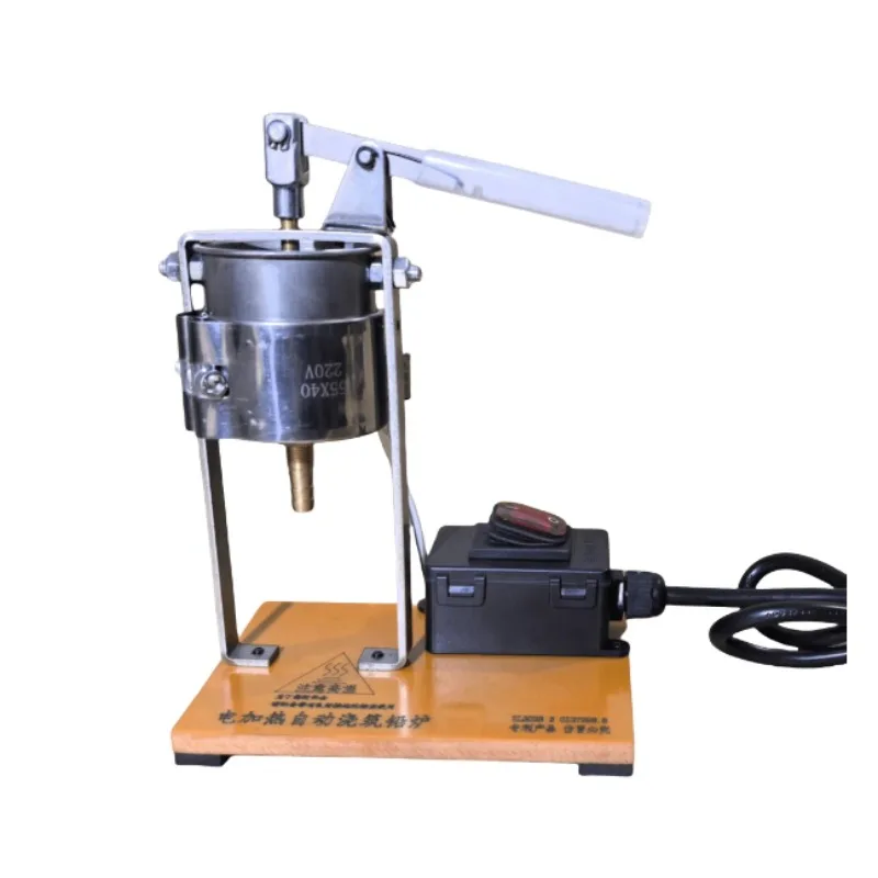 Electric Lever Lead Tin Furnace Automatic Feeding Casting Stove Heating Device for Lure Sinker Mould Production