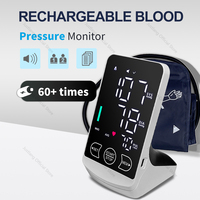 JUSTLANG Rechargeable Arm Blood Pressure Monitor Digital Tensiometer Voice Large Display Automatic Tonometer Health dropshipping