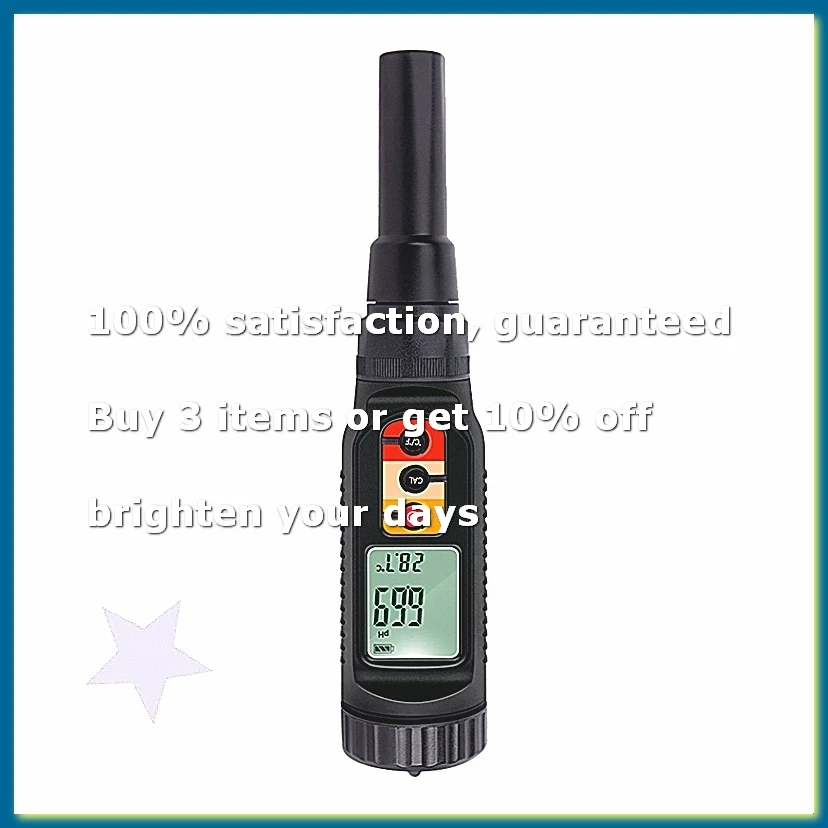 ●Digital Food PH Meter 0.00-14.00 PH Temp Acidity Tester Dough Soil PH Detector for Meat Cheese Bread Analyzer Meter