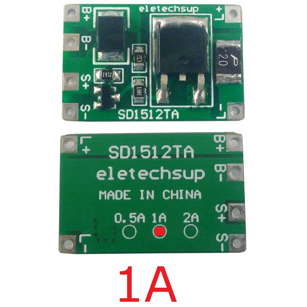 LED Driver Module with Solar Automatic Charging Switch DC 3-18V Adjustable Current 0.5A 1A 2A for LiFePO4 Li-On Li-Po Batteries