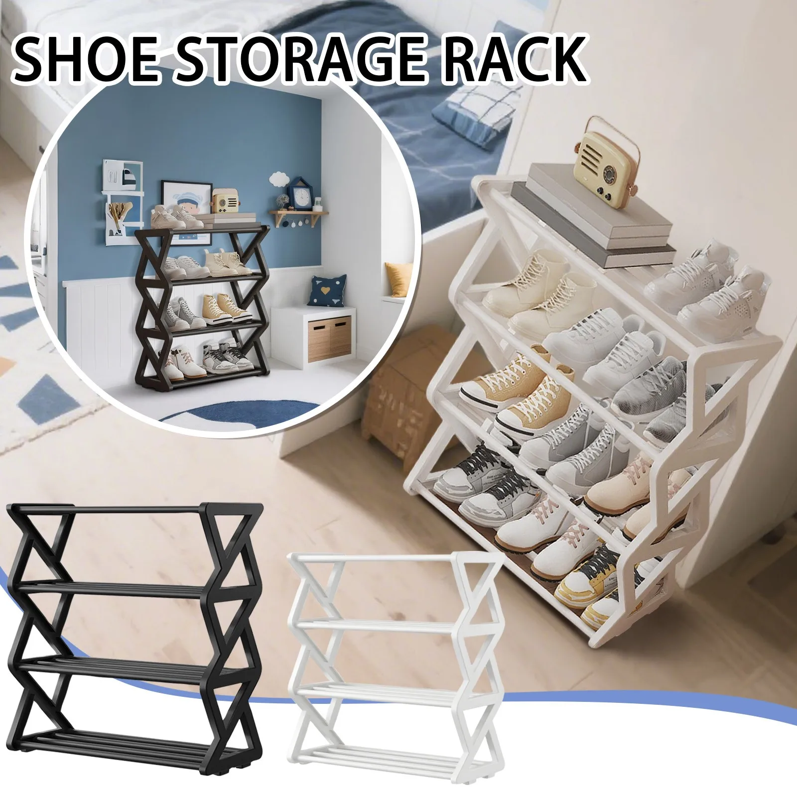 

Multi-layer Household Foldable Door Shoe Rack Entry-level Shoe Rack Small Space Rental Supplies Shoe Storage Rack