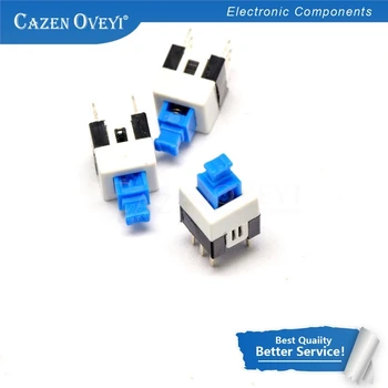20 Stks/partij 7X7Mm 7*7Mm 7*7 6Pin Druk Tactiele Schakelaar Zelfvergrendeling/Uit Knop Vergrendeling Schakelaar Groothandel Elektronisch Op Voorraad