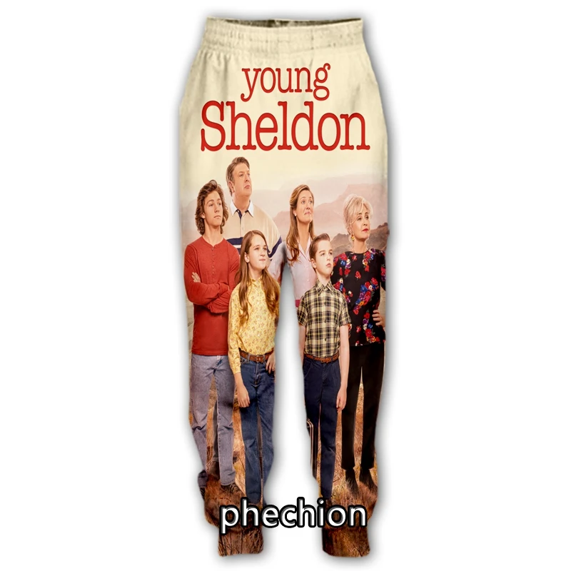 phechion New Men/Women Young Sheldon 3D Print Clothing Long Sleeve Fashion Sweatshirt Hoodies Sporting Casual Pants Z186