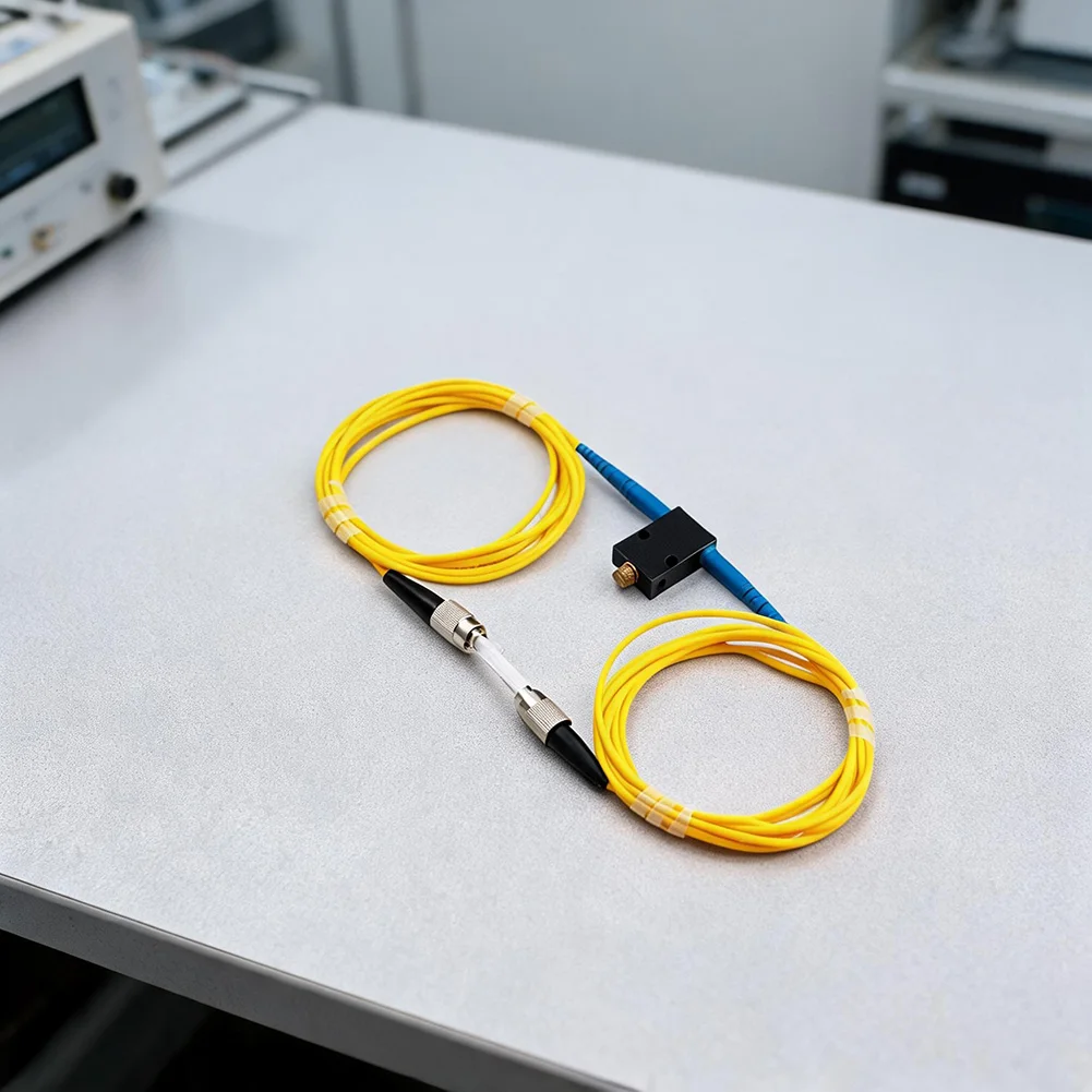 Adjustable 0‑40dB FC Fiber Attenuator, Single‑Mode FC/UPC Adapter, Variable Optical‑fiber Signal Attenuation Component