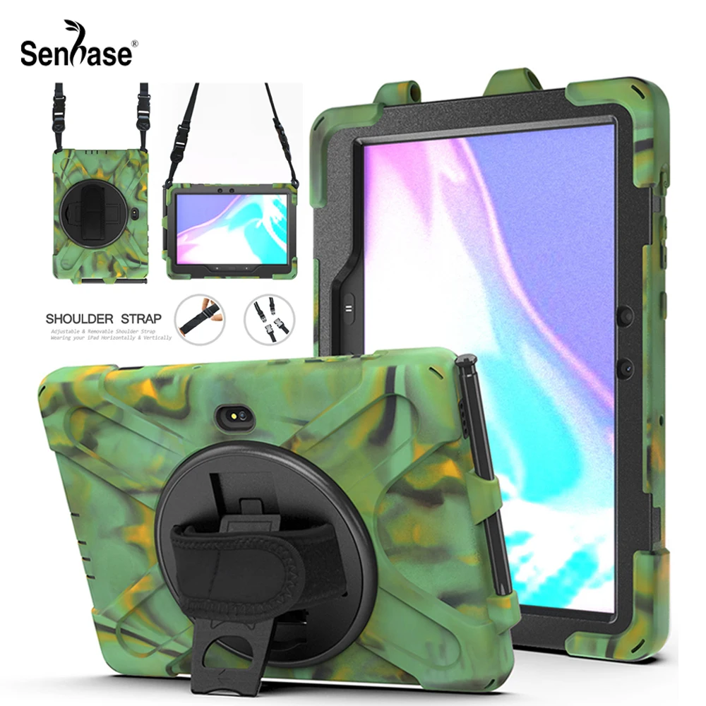 

Shockproof Kids Safe PC Silicon Stand Shoulder Strap Cover For Samsung Galaxy Tab Active Pro 10.1" SM-T540 SM-T545 SM-T547 Case