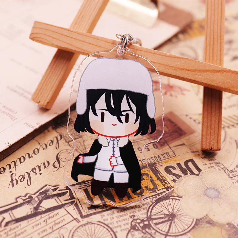 Action Bungo Stray Dogs Keychain Toys Q Version Nakajima Atsushi