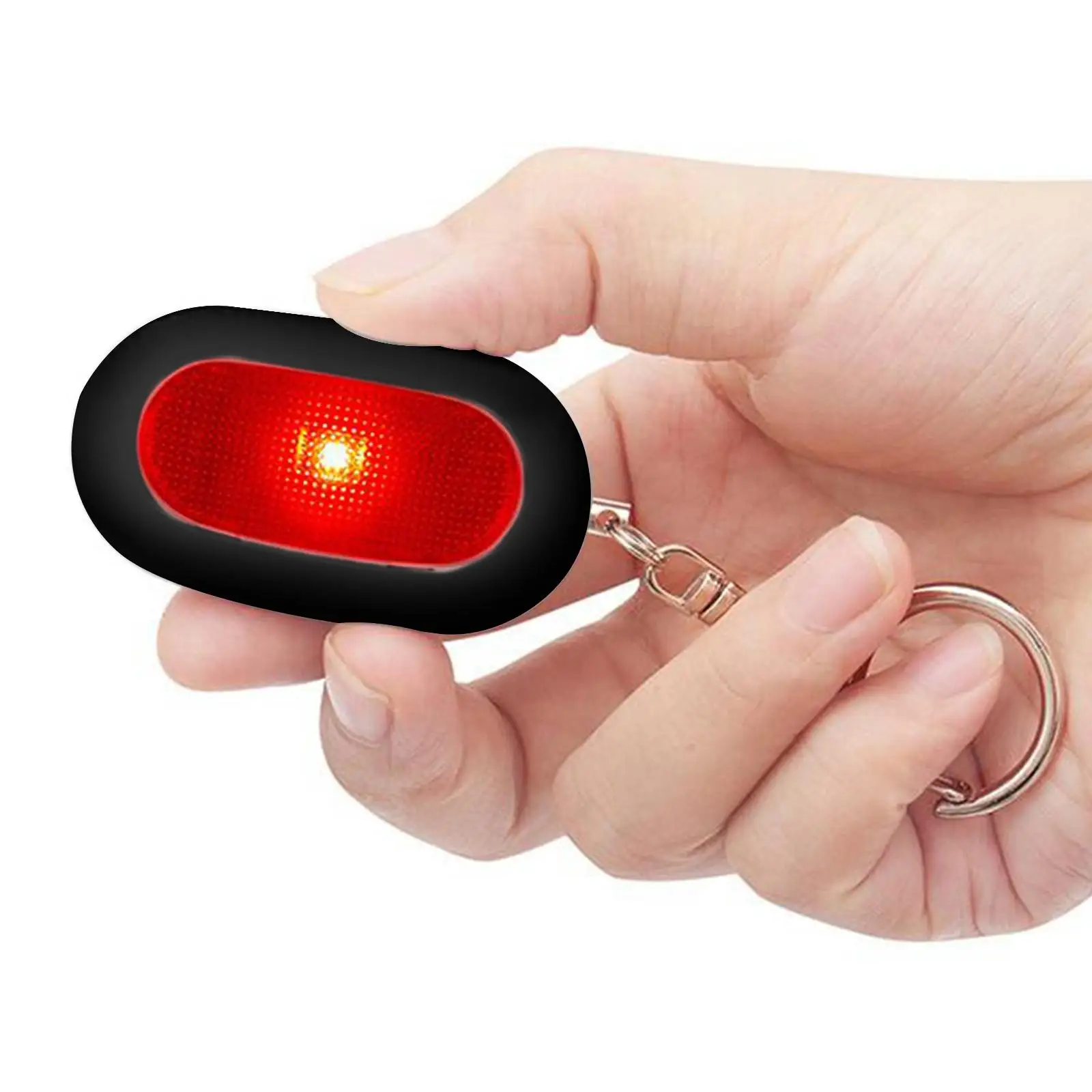 Llavero con alarma Personal de 130dB para mujeres y hombres, llavero con alarma fuerte, dispositivo de protección Personal de seguridad portátil con luz LED Mini