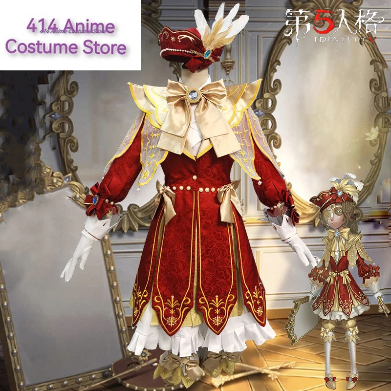 Anime! Identity V Edgar Valden Painter Narcissus Game Suit Elegant Dress Uniform Cosplay Costume Halloween Outfit For Women NEW