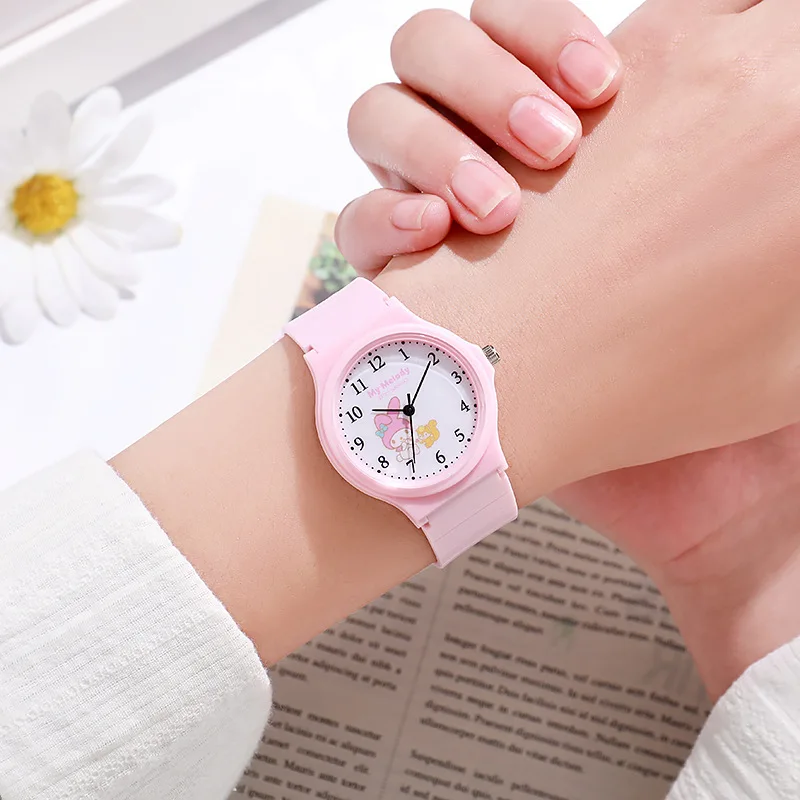 Cartoon pointer watch, children's quartz watch, wristwatch