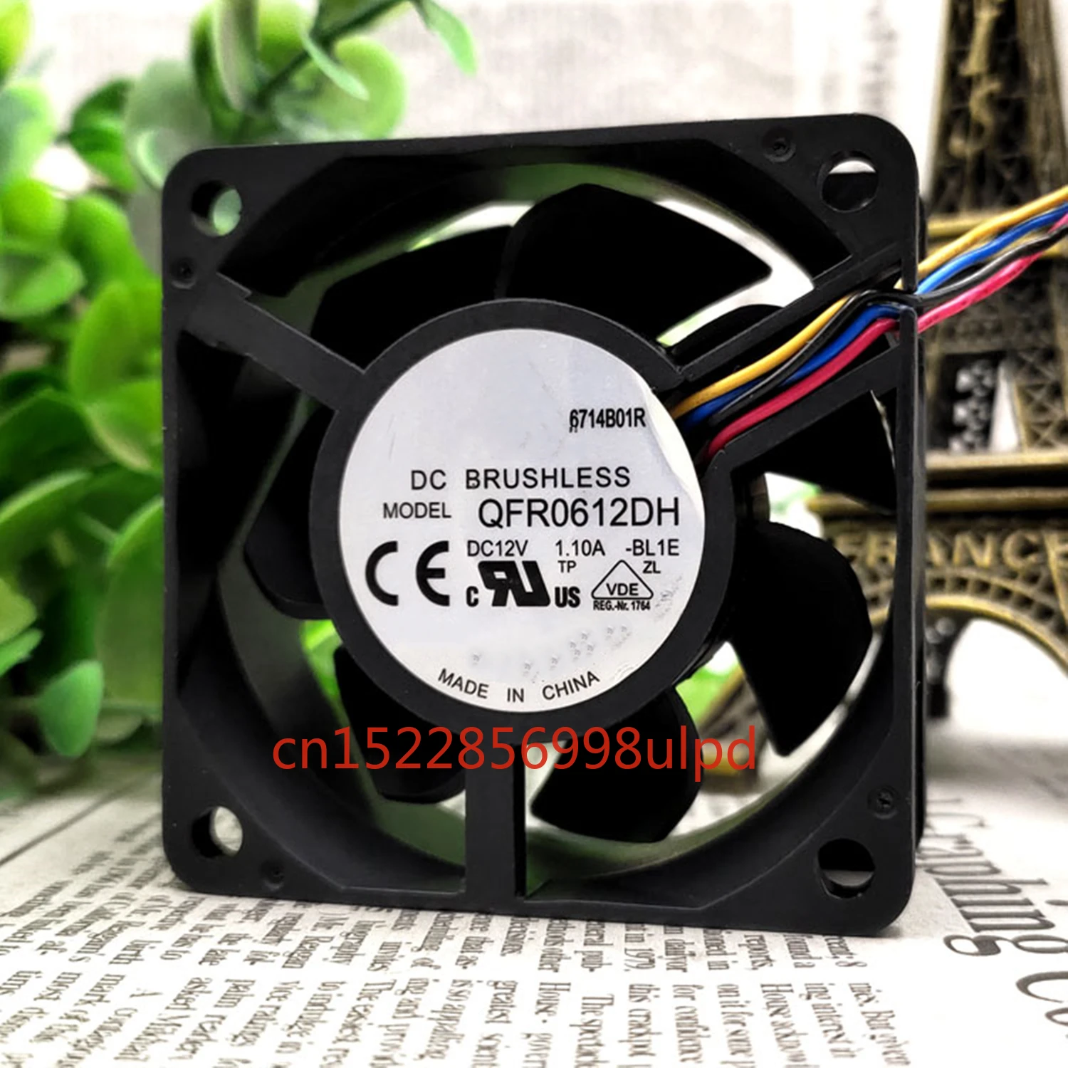 Cooling Fan QFR0612DH DC 12V 1.10A 6CM 6025 60X60X25MM 2/3/4-Wire