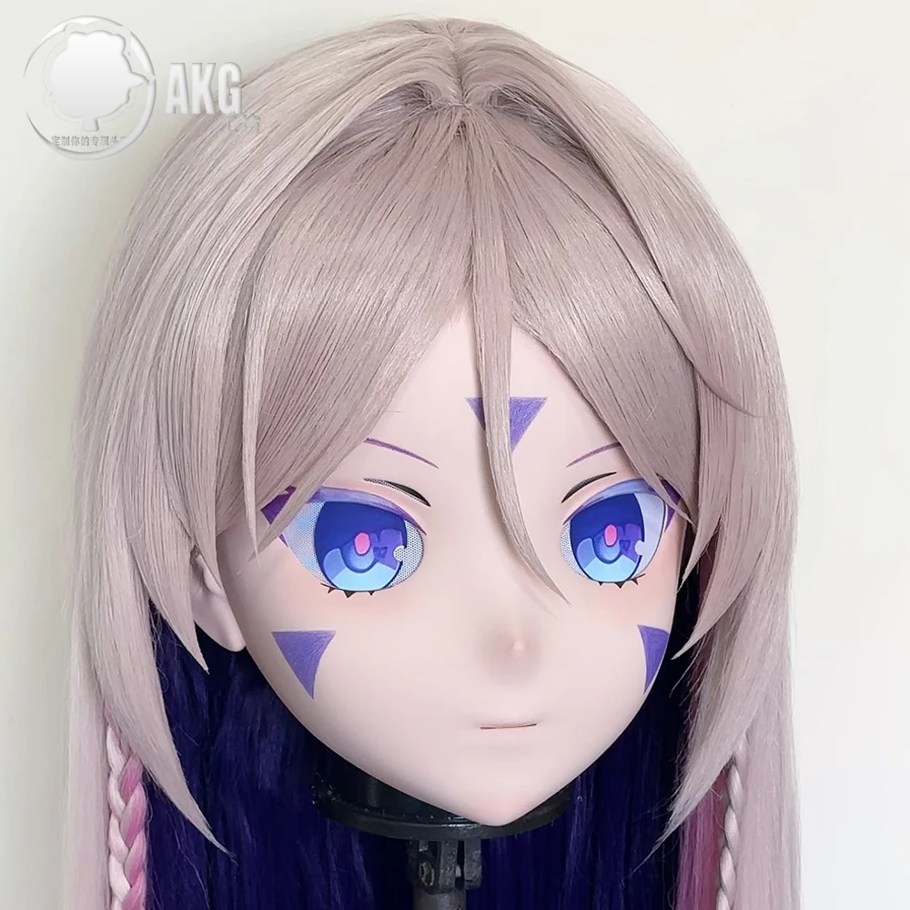 (AL313) تخصيص شخصية كروسدريس أنثى/فتاة الراتنج نصف/رأس كامل مع قفل تأثيري لعبة أنيمي اليابانية قناع Kigurumi #2