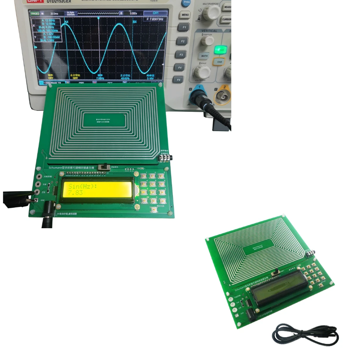 Imagem -02 - Ressonância Schumann Áudio Ressonador Ultra-baixa Frequência Pulso Wave Generator Ajustável 001hz30khz 783hz Smlda01