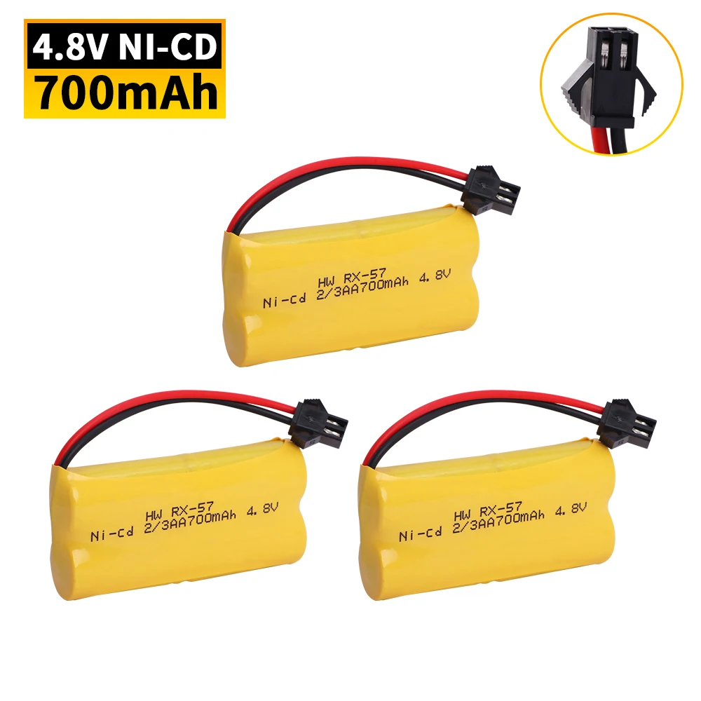 Ni-CD 700 mAh 4,8 V wiederaufladbarer Akku für Jiaqi TT660 662 665 Fernbedienung Verformung Auto Roboter elektrisches Spielzeugteil